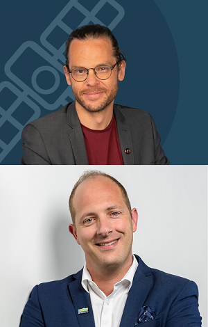 Nicolas Multan, CEO of HEMERIA since July 2019, and Alexandre Tisserant, CEO of Kinéis