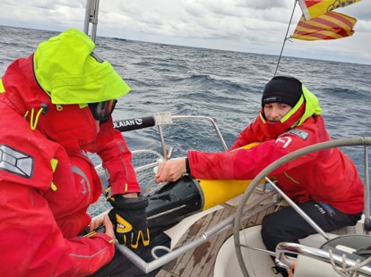 Lost Glider at sea found thanks to Argos and Goniometer