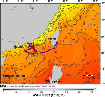 Argos tracks striped Marlin