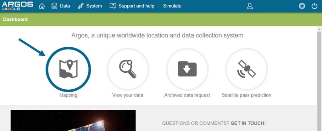 display data on Argosweb display data on Argosweb