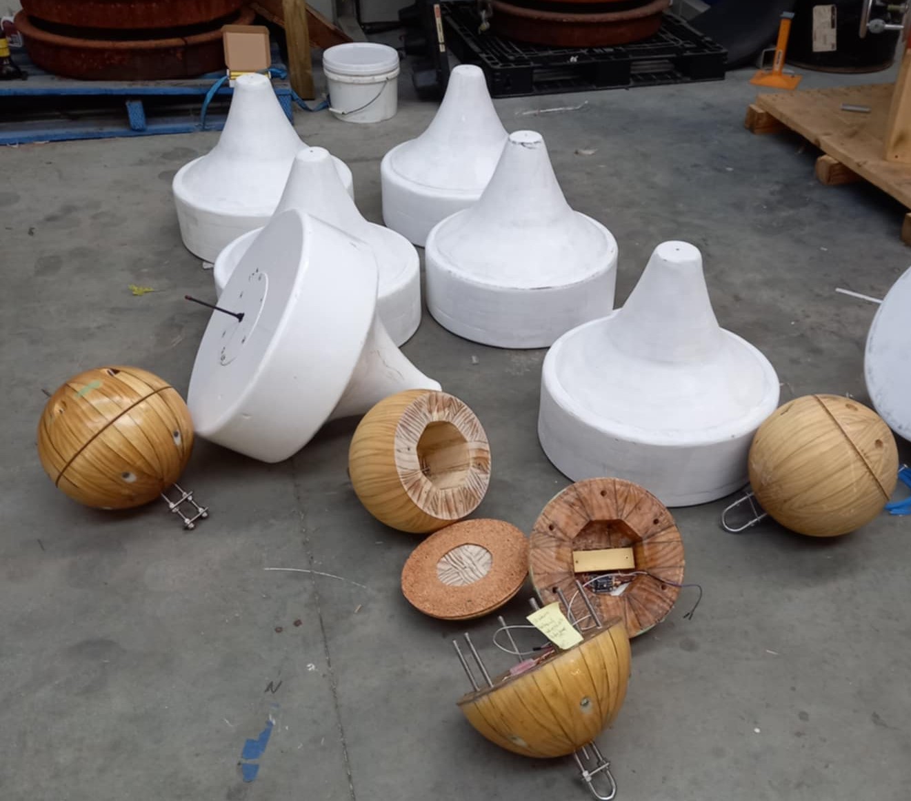 Hulls2 wooden ice buoy